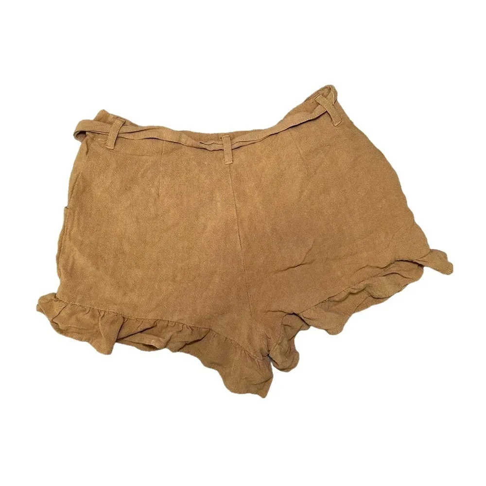 Umgee  Linen Ruffle Shorts S - Image 2