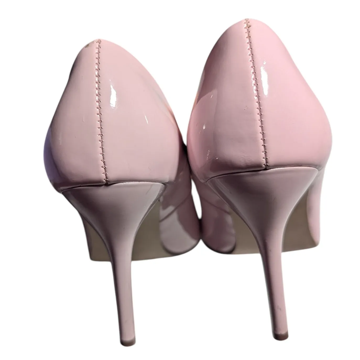 Vtg Y2K Paprika Blush Pink Pointed Toe Faux Leather Stiletto Heel Pumps Sz 8 - Image 3