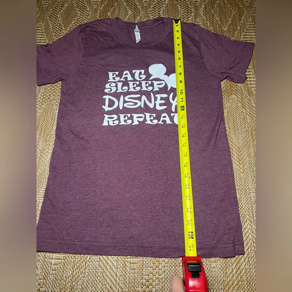 Disney Women's Funny Slogan Short Sleeve Tshirt,"Eat,Sleep,Disney,Repeat"Size S - Image 5