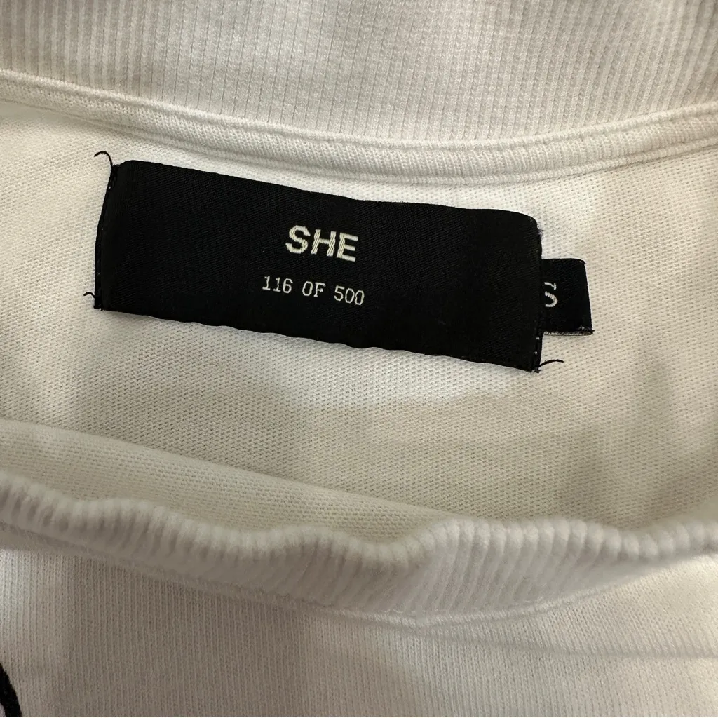 Darc Sport Wolves Women’s White Long Sleeve Crop Top T Shirt Size S 116 of 500 - Image 3