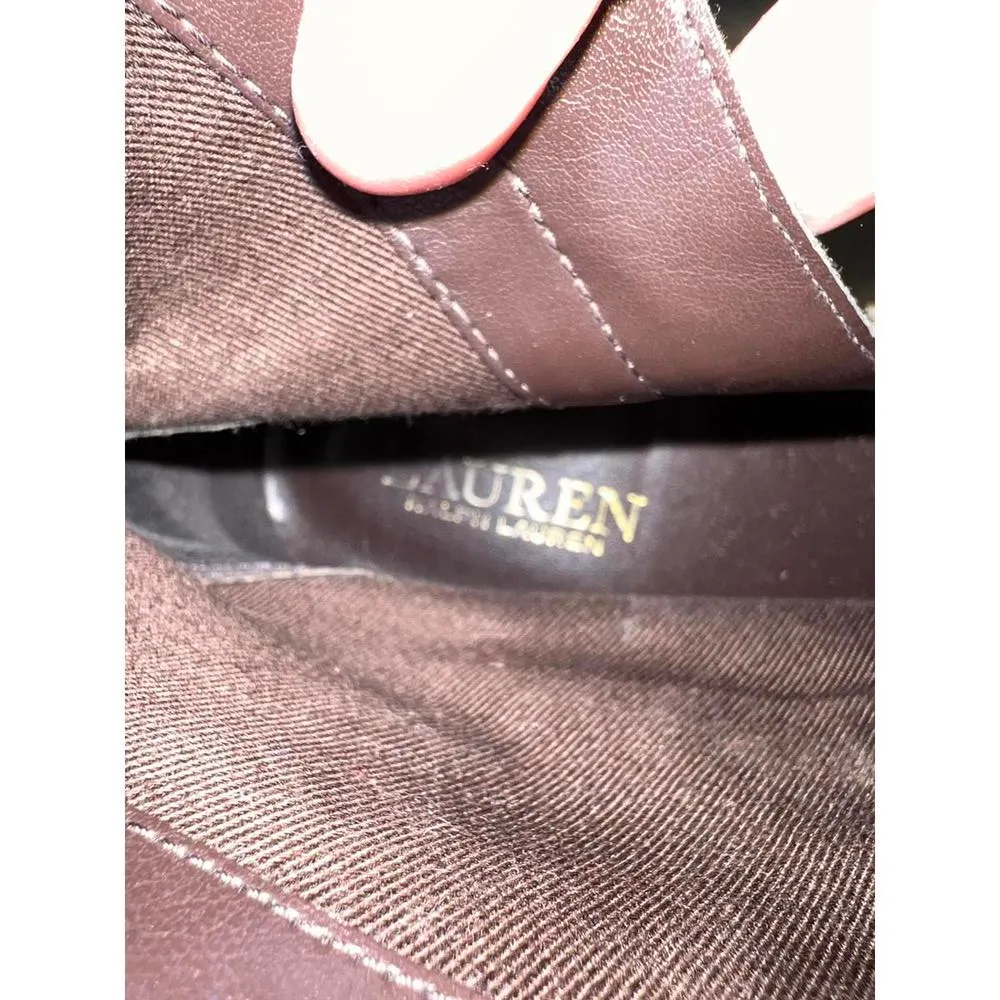 Ralph Lauren Chocolate Brown Studded Ankle Boots - Image 6