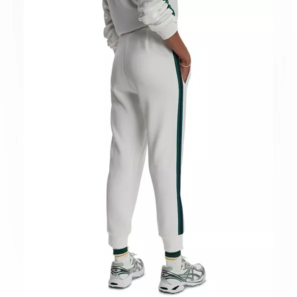 NWOT Varley The Slim Stripe Cuff Pants in White / Navy / Forest - Image 3