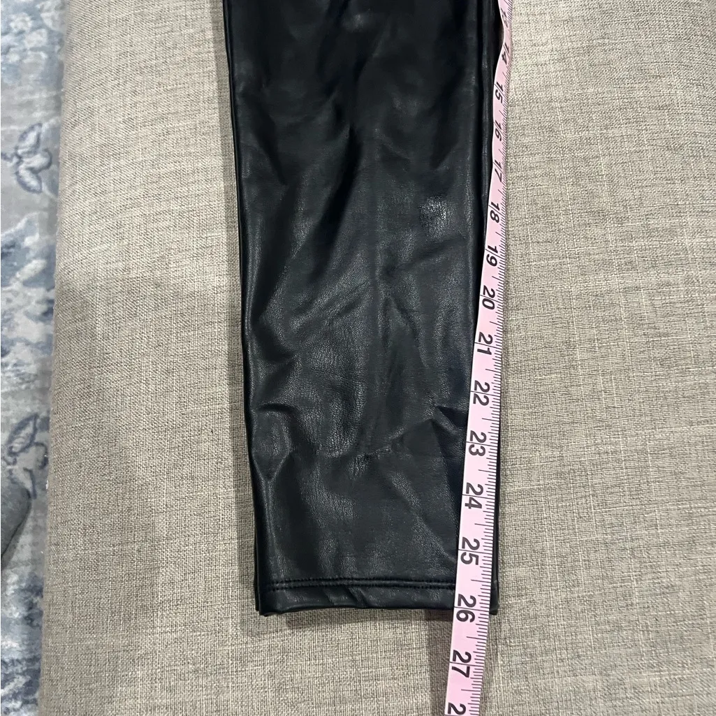 black leather faux pants by Loft size medium - Image 5