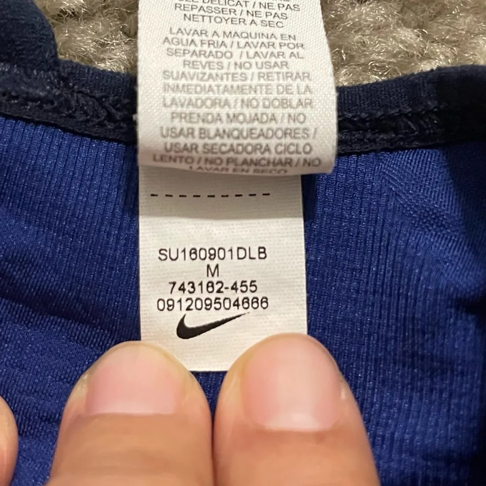 Women’s  Zoned Sculpt Strappy Training Bralette Deep Royal Blue Size M - Image 5