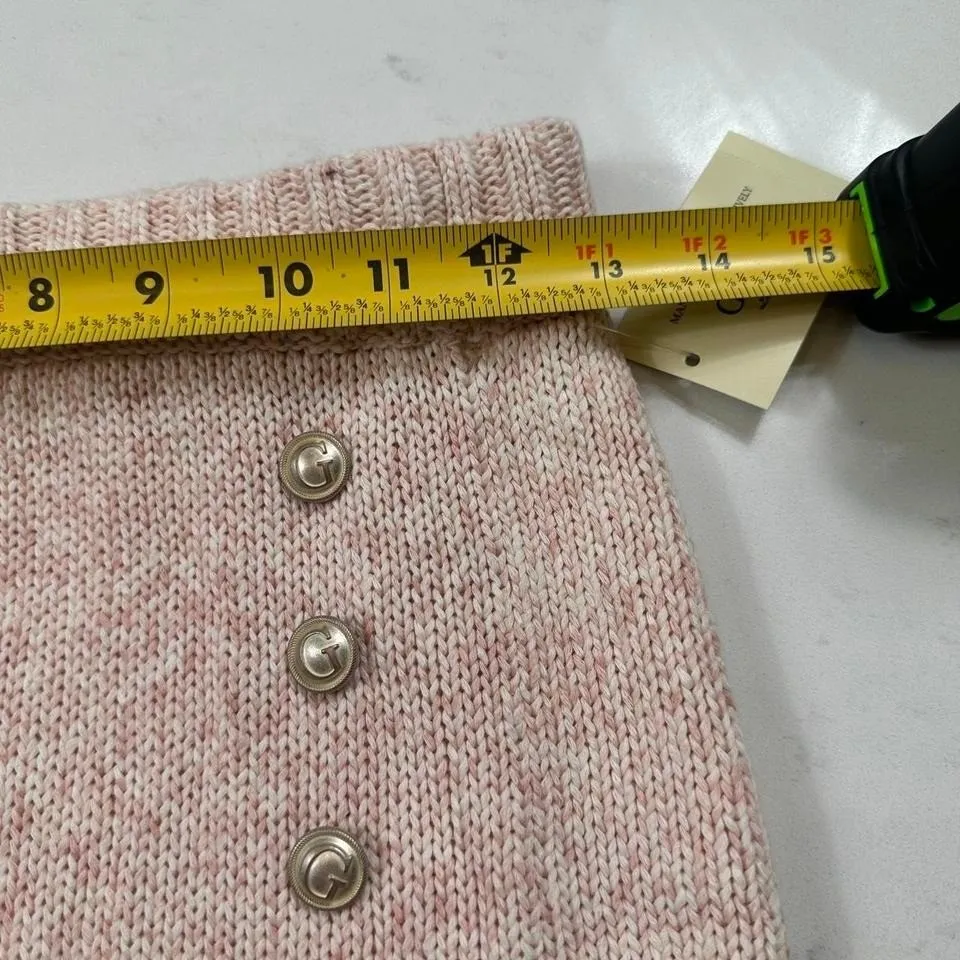 NWT Guess Mini Skirt S Womens Pink Knit Sweater - Image 4