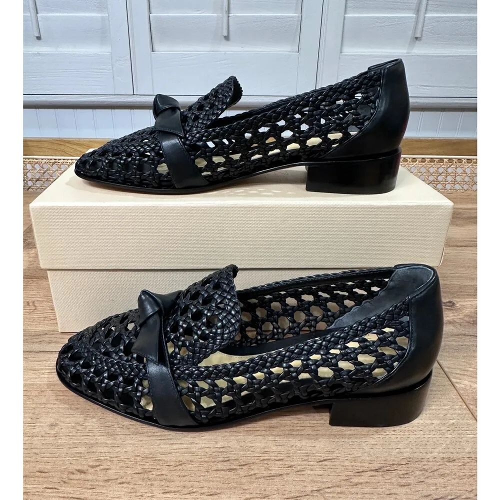 Alexandre Birman Clarita Basketry Loafer Black Sz 7 US 37 EU NIB Casual Elegance - Image 4
