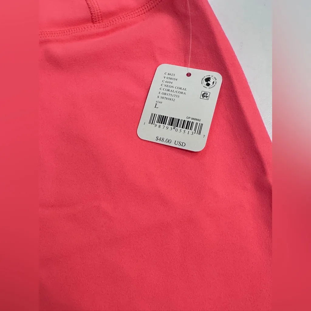 NWT Free People Never Better 5” Bike Shorts in Neon Coral - Image 6