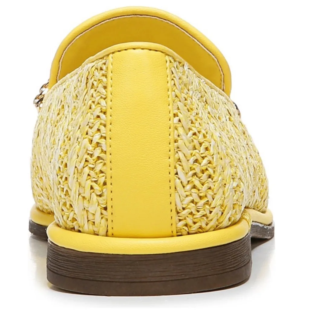 FRANCO SARTO Hanah yellow Raffia Slip On Round Toe Loafers Shoes 8 - Image 3