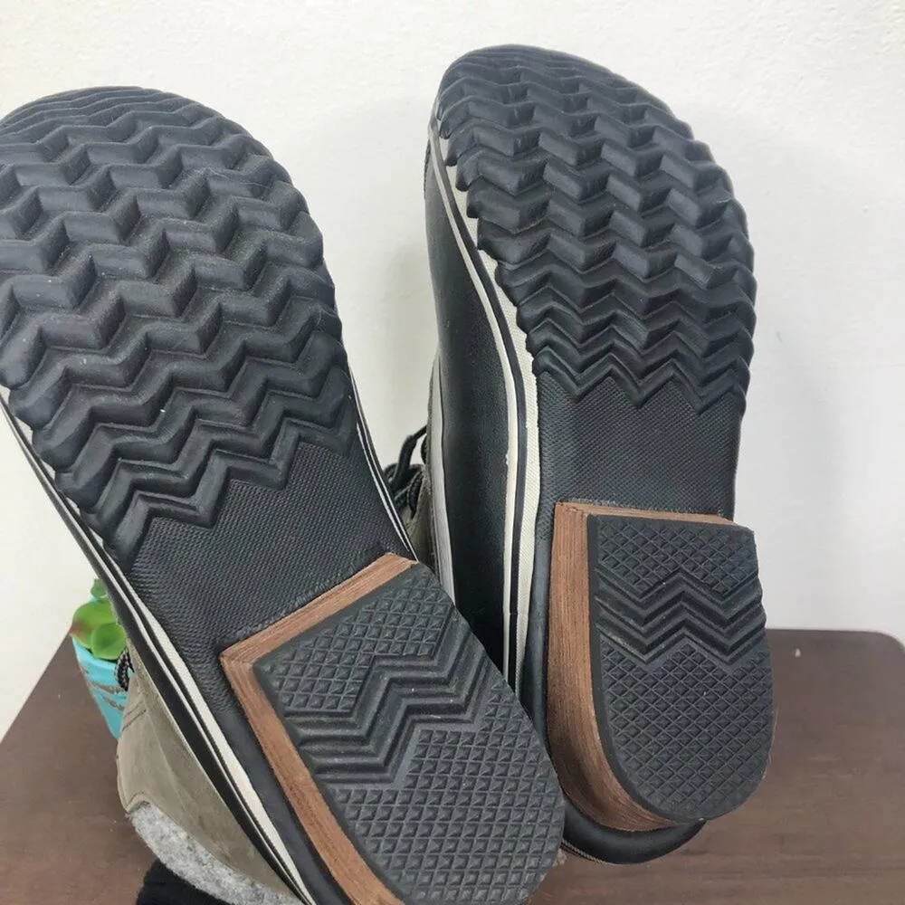 Sorel Slimpack Lace II Lace Up Duck Boots in Quarry Black Size 7.5 *FLAW* - Image 6