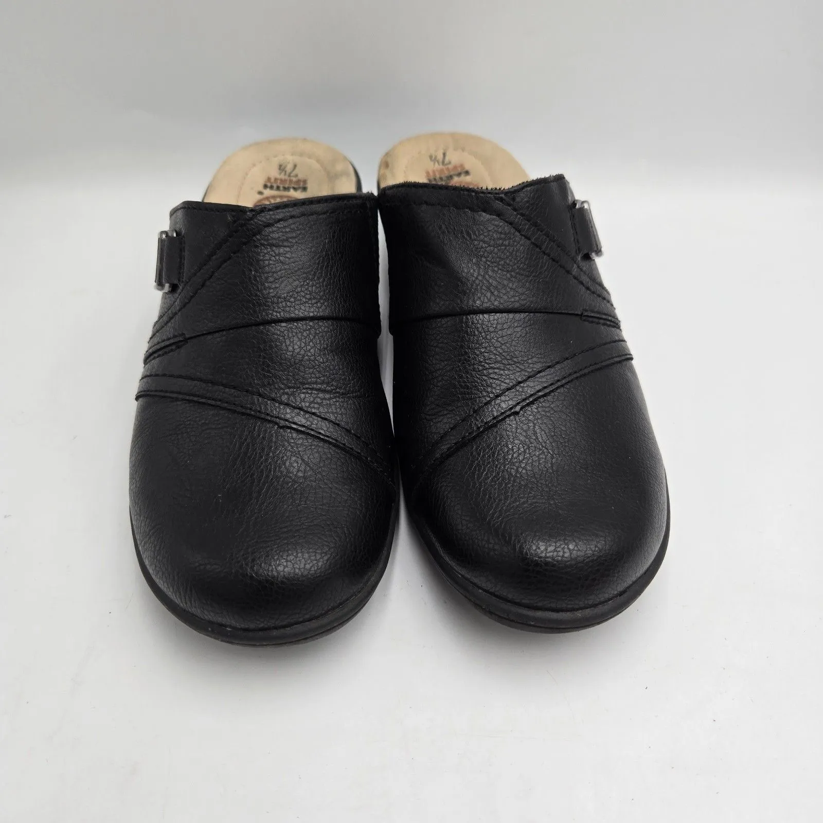 Earth Spirit Gelron Women’s Black Slip-On Clogs Mules Comfort Shoes Size 7.5 - Image 3