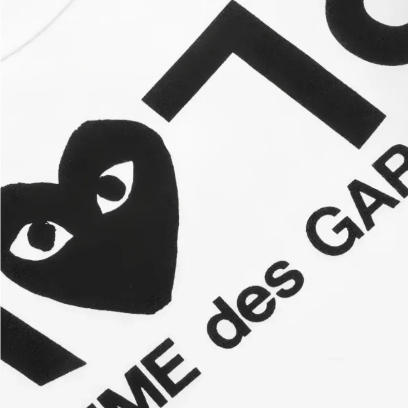 Comme des Garcons PLAY White T - Image 3