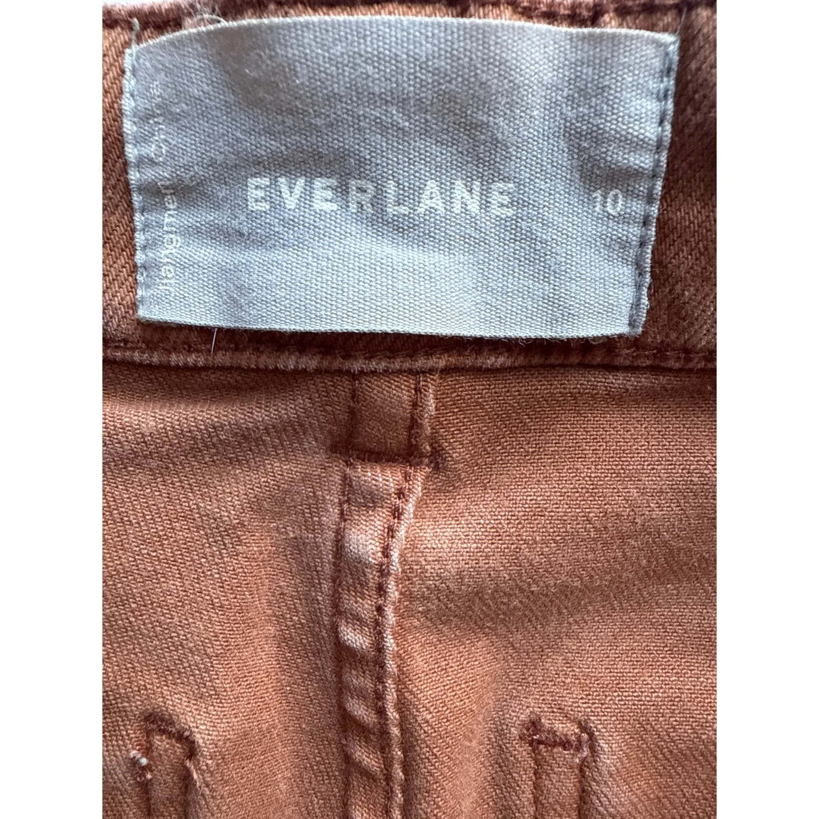 Everlane Straight Leg Crop Trousers in Cocoa Brown Size 10 - Image 5