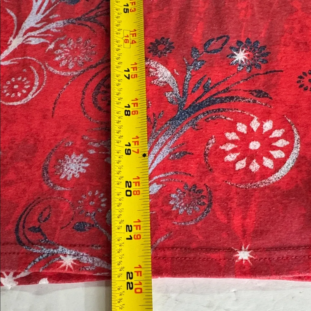 Holiday Editions Red Snowflake Long Sleeve Tee XXL snowmen embellished winter - Image 11