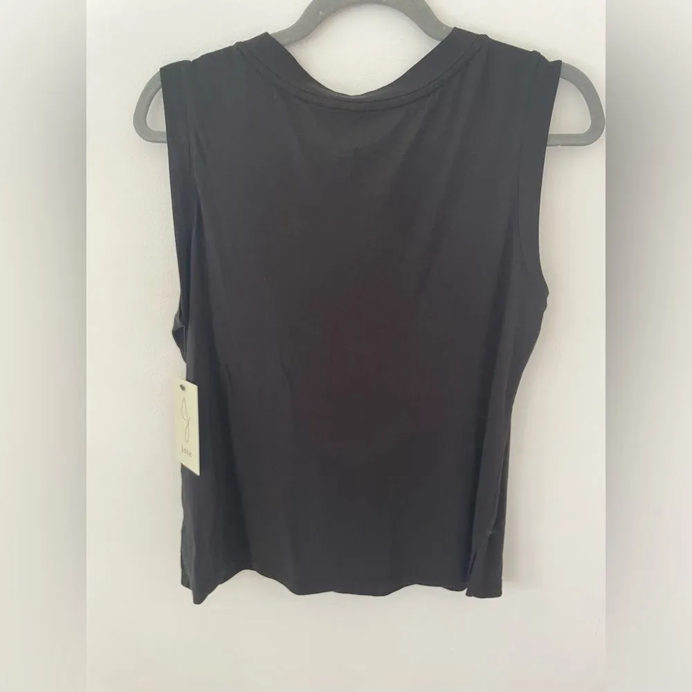 NWT Joie black classic tank top SIZE medium v-neck - Image 7