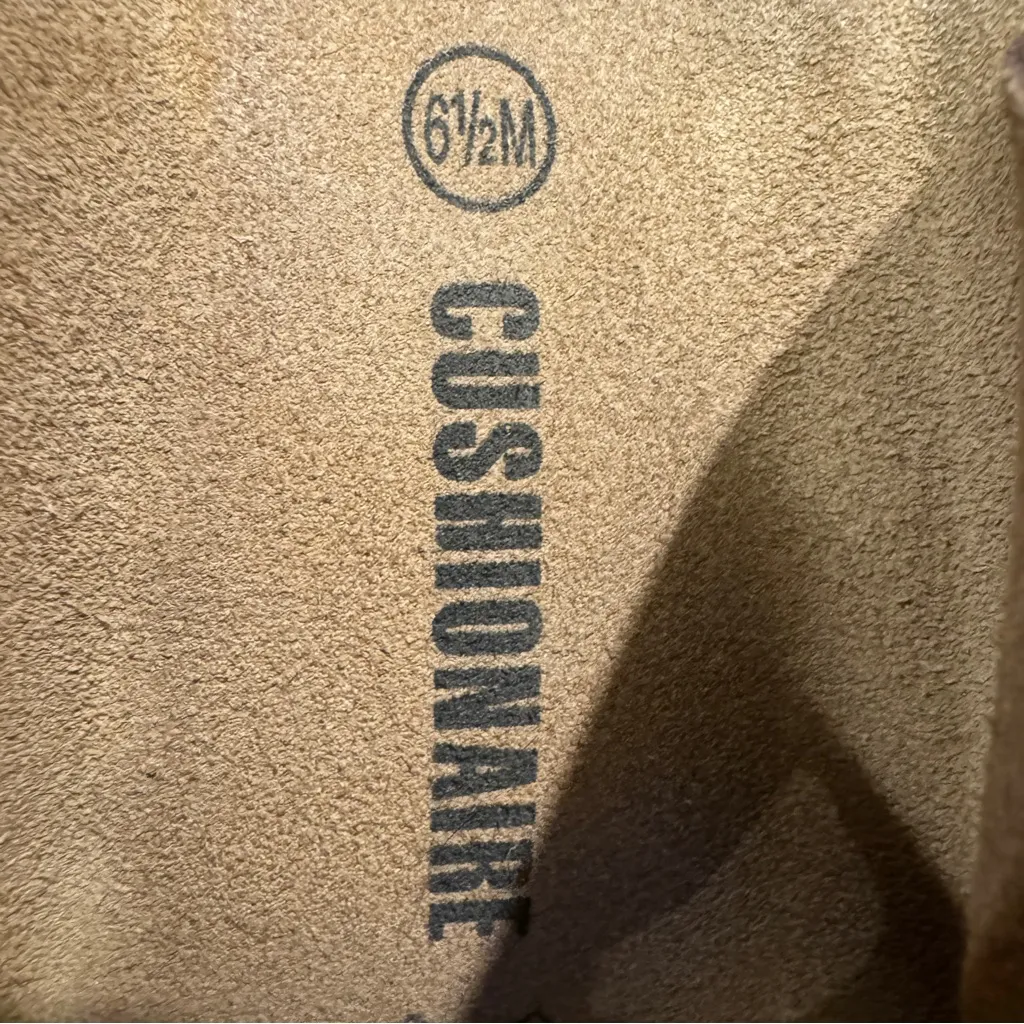 Cushionare Women’s Lane Sandal Cork with Leather Footbed Size 6.5 brown - Image 4