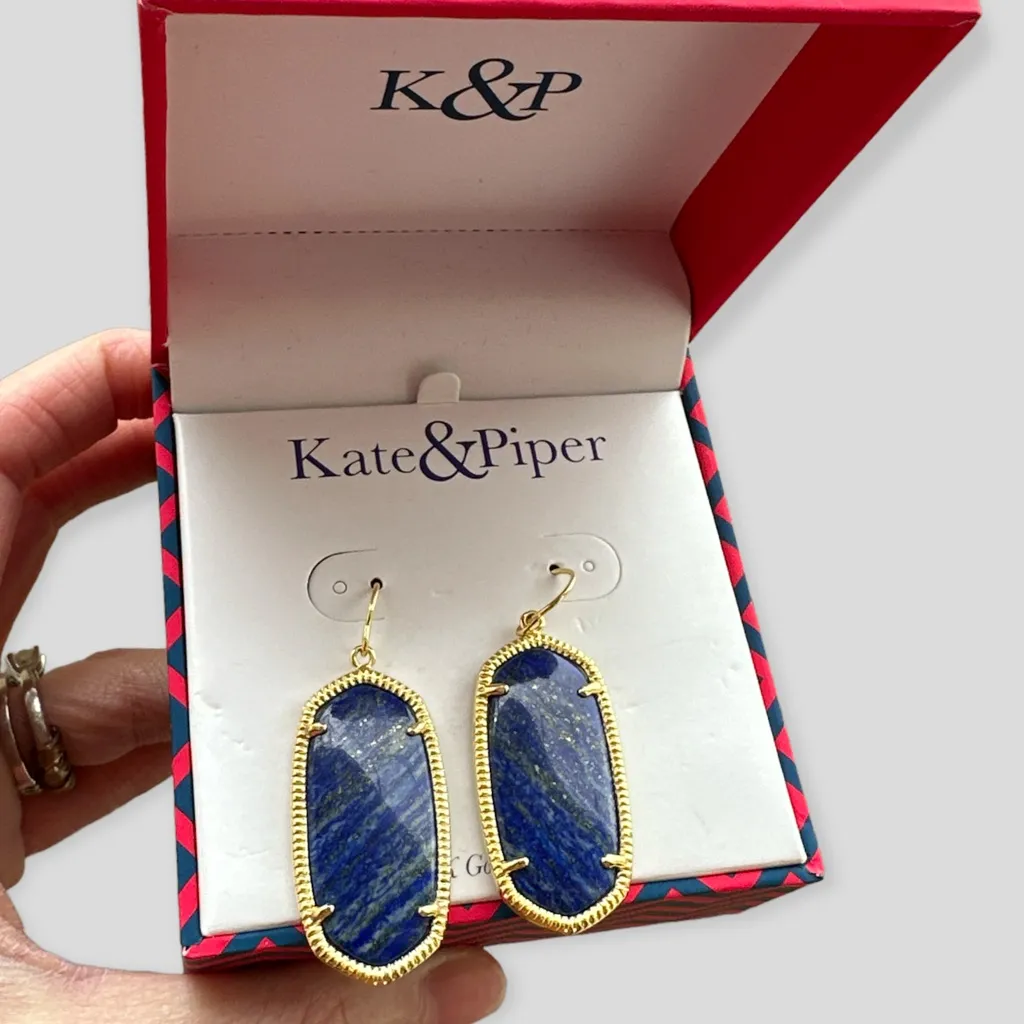 5/$35 14K Gold-Plated Earrings New in Box - Image 5