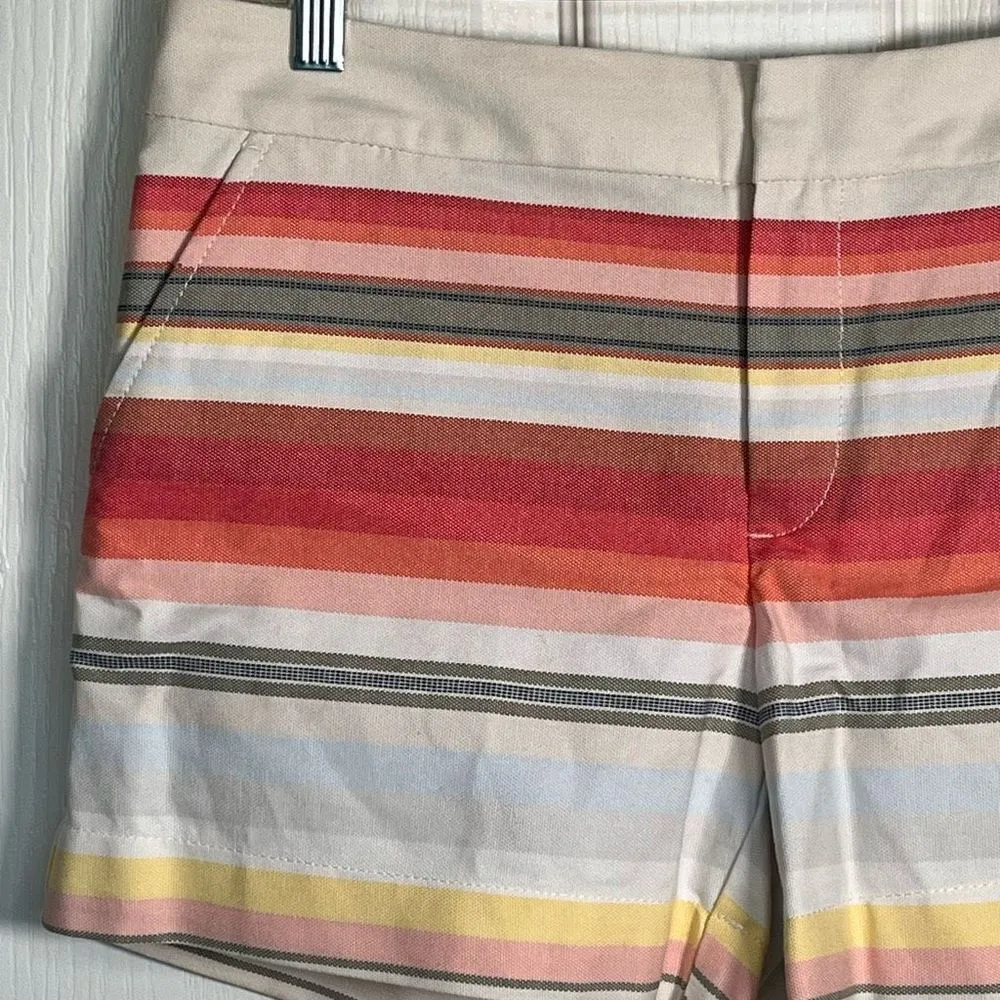 Tommy Hilfiger Sz 6 Shorts Striped Southwest Sunset Colors - Image 2