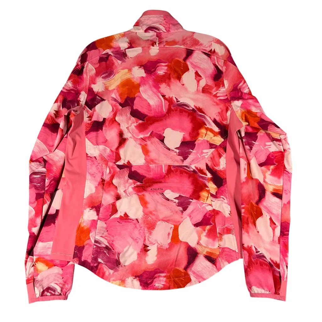 Athleta Womens Medium‎ Pink Run With It Full Zip Long Sleeve Jacket Pockets - Image 11