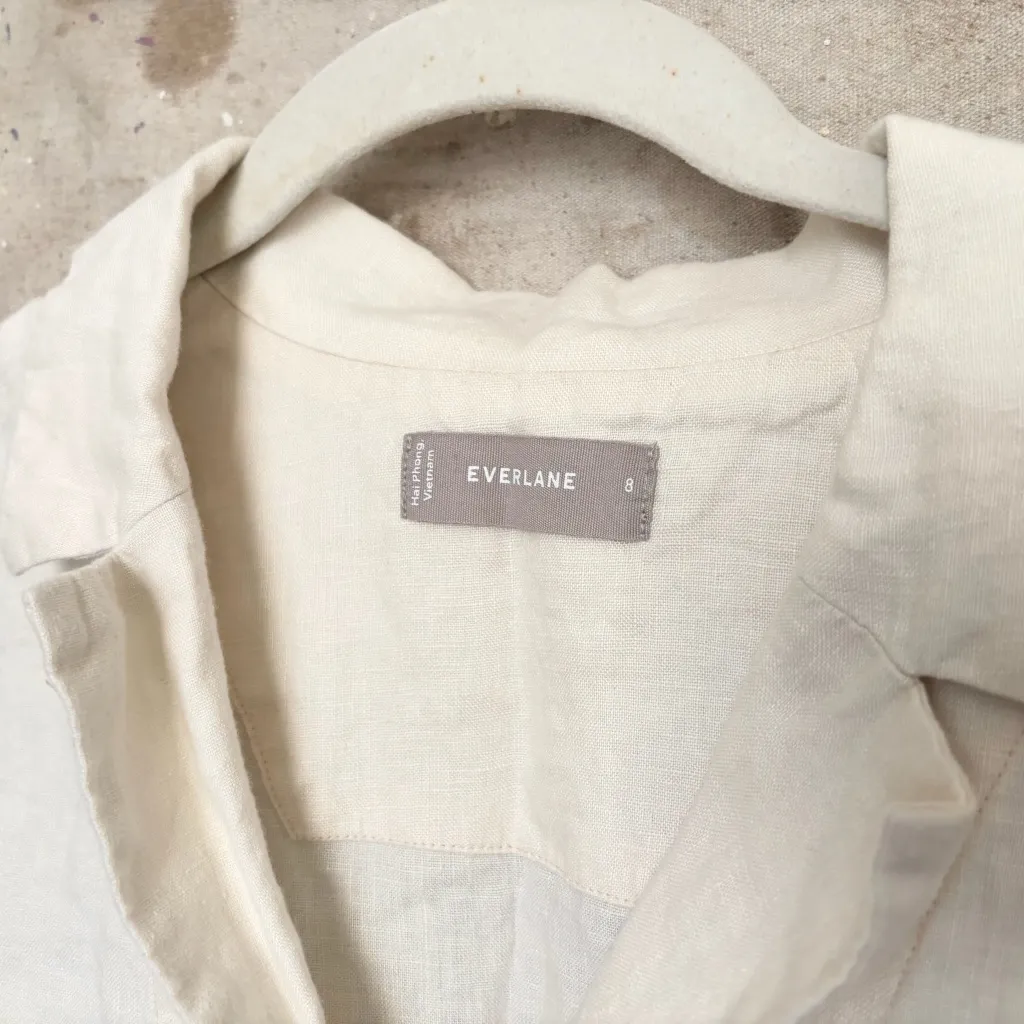 Everlane Linen Short-Sleeve Notch Shirt - Image 4