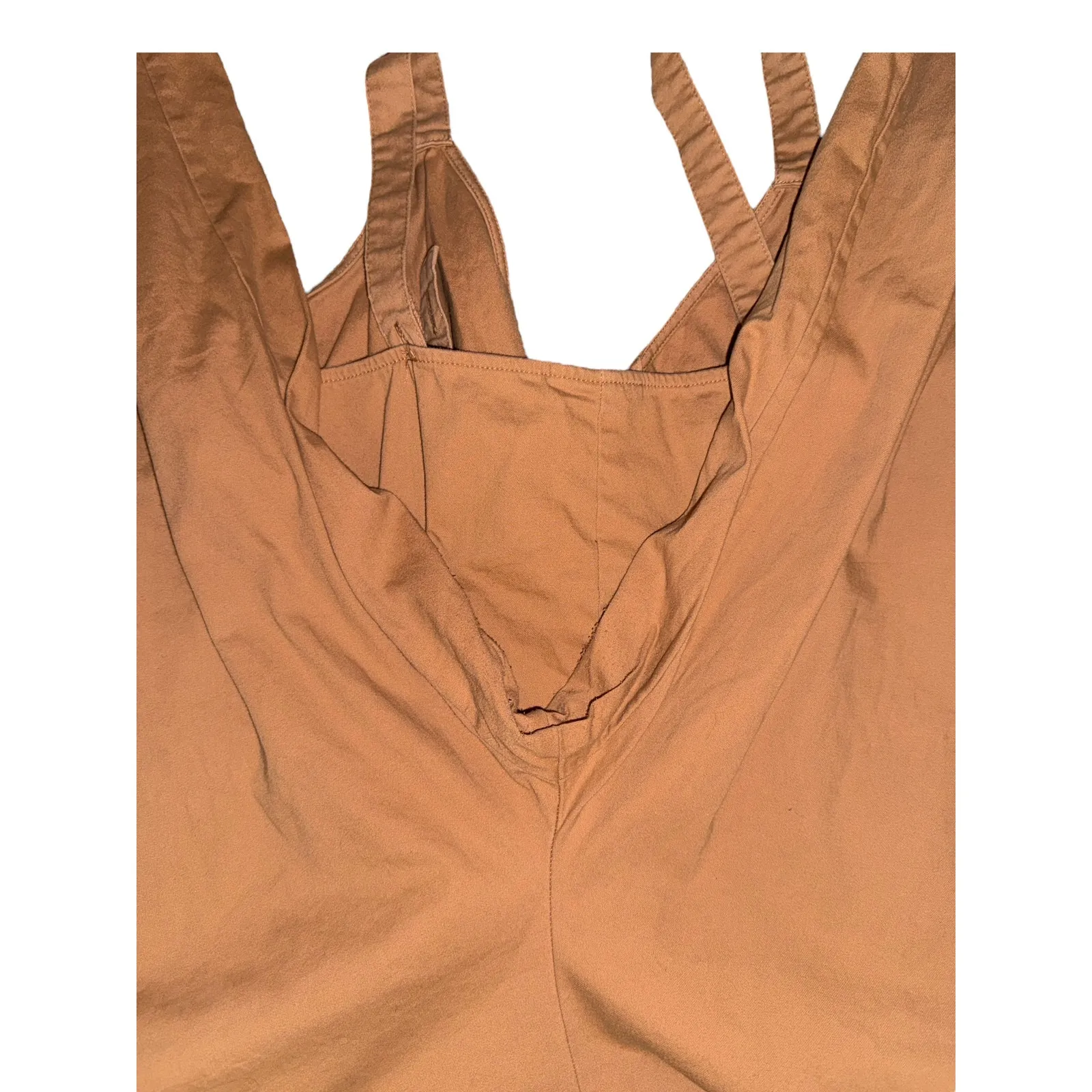 Universal Thread Cropped Overalls Rust Colored Wide Leg Casual Jumpsuit 14 - Image 9