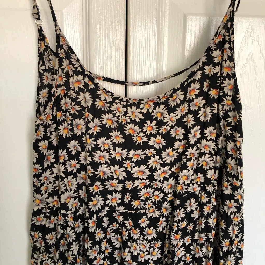 Brandy Melville Black Jada Daisy Dress OS - Image 3
