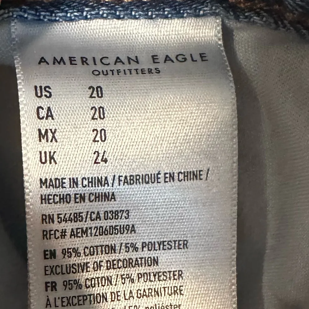 American Eagle Mom Shorts Tiny Flower Embroidered Plus Size 20 Boho - Image 7