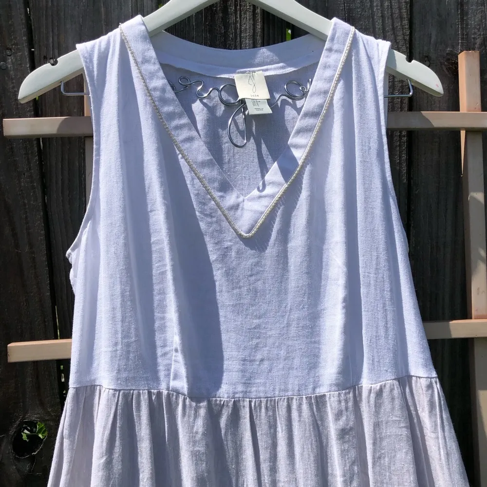 Joie Bohemian Color Block Linen Blend Maxi Dress S - Image 2