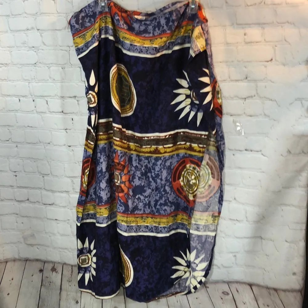 Mamu 2 Piece Tapestry Festival Skirt & Bra Top Blue Size undefined - Image 12