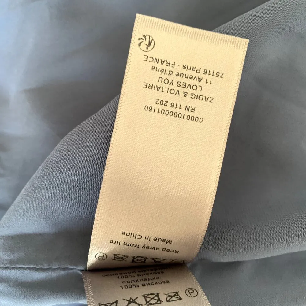 NWT Zadig & Voltaire Betty Mousseline Dress in Jaune - Image 12