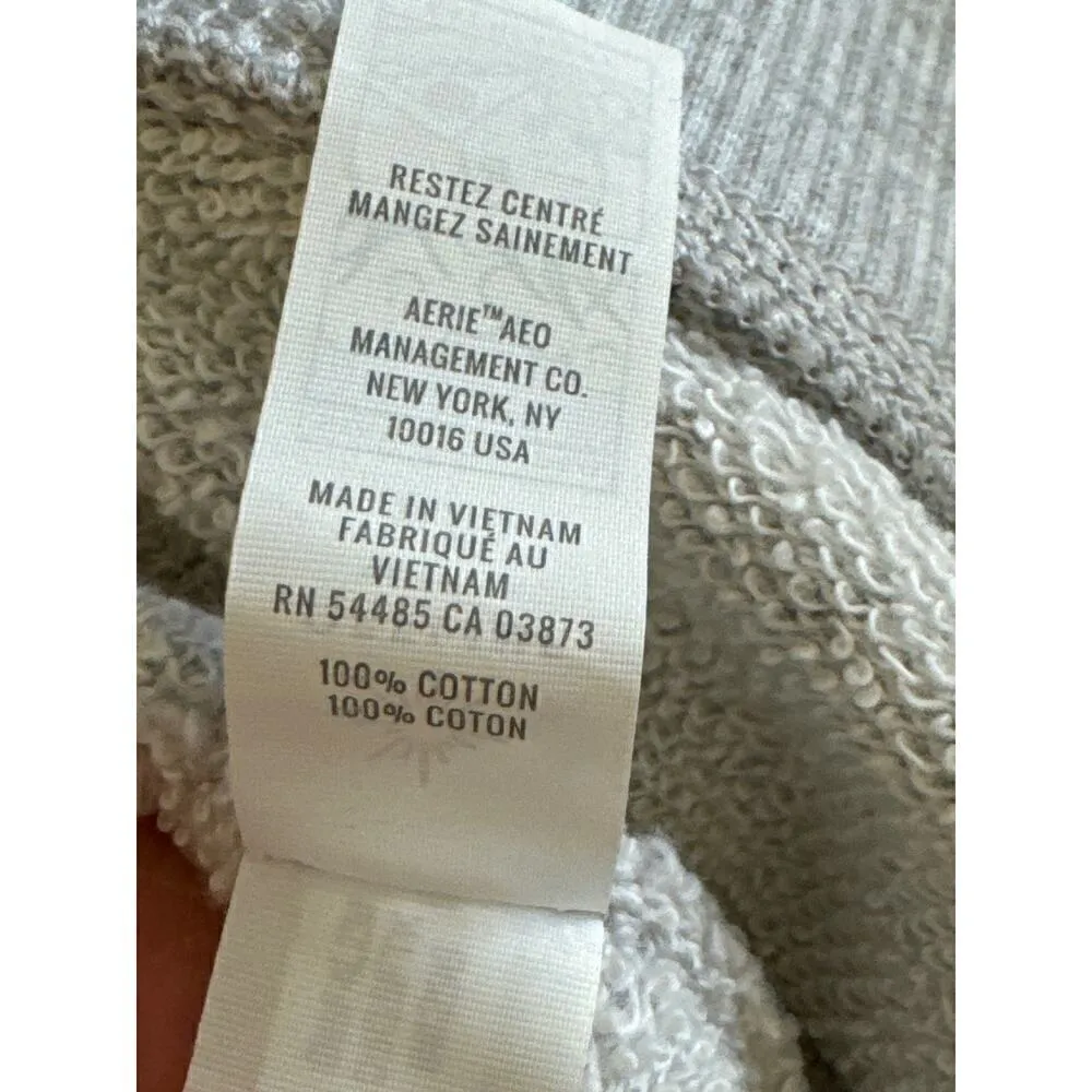 Offline By Aerie Lace Up Sweat Shorts Grey XL‎ NWT - Image 4