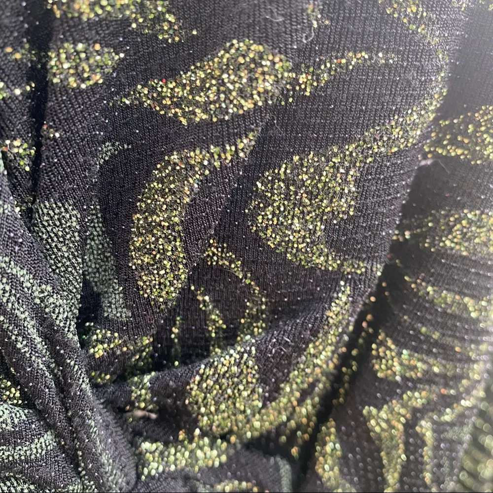 J.B.S. Ltd. Plus Size black sparkly holiday evening Top - Image 10