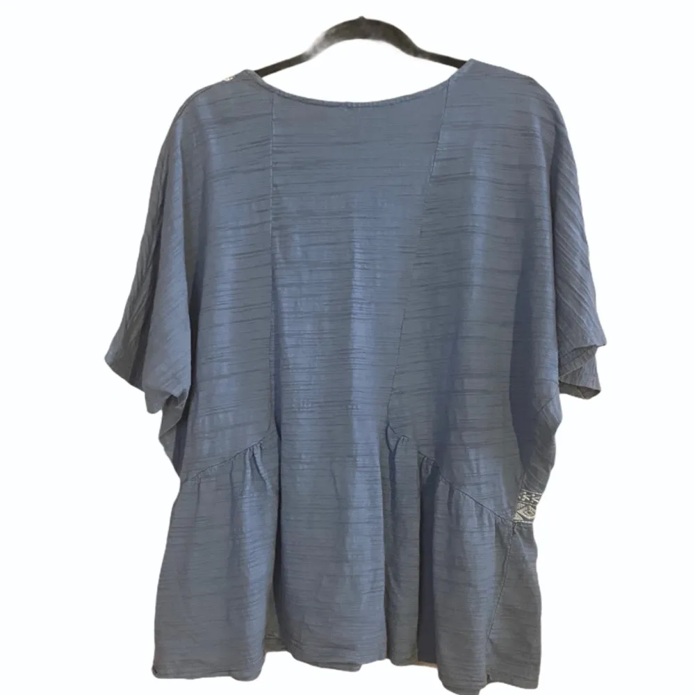 Suzanne Betro Blue Top Size 1X - Image 2
