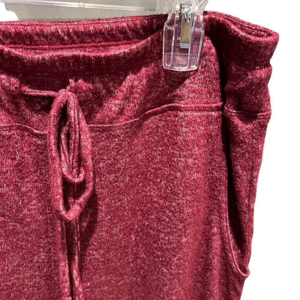 Bobeau Collection heathered red jogger pants with pockets size medium - Image 2