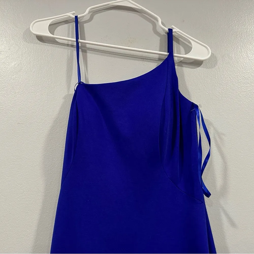 La Femme 28176 One-Shoulder Jersey Gown in Royal Blue 2 NWOT - Image 5