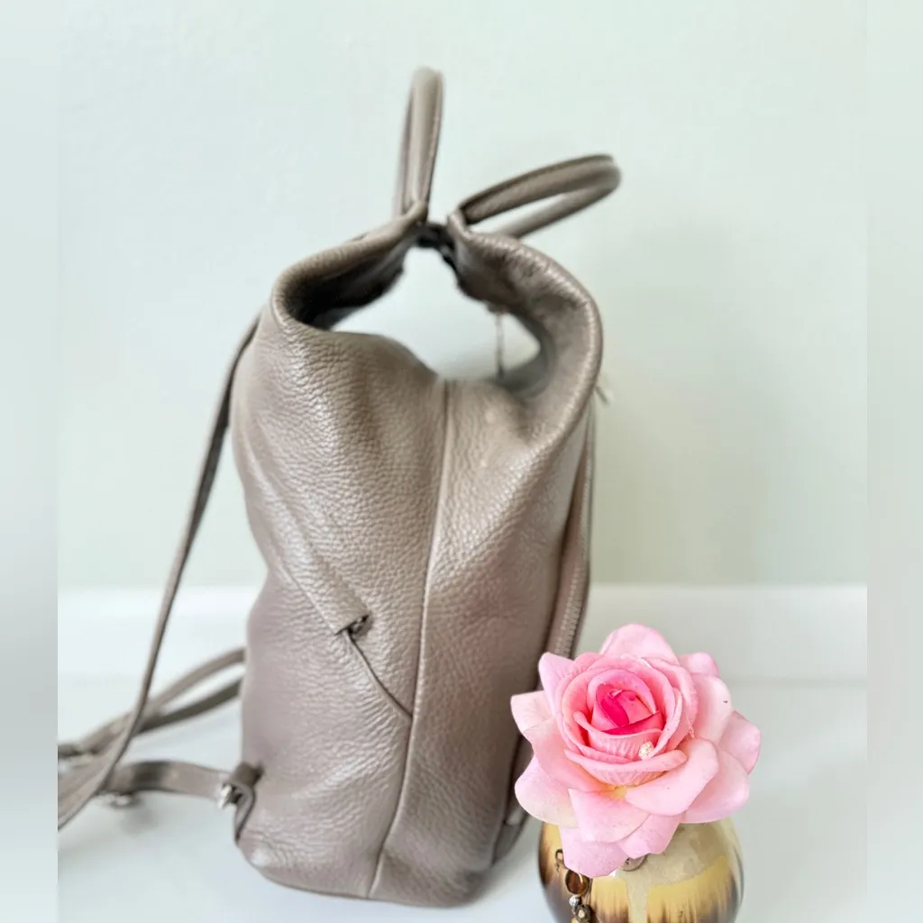VALENTINA MULTIFUNCTIONAL TAUPE BACKPACK
SLING BAG Tan - Image 3