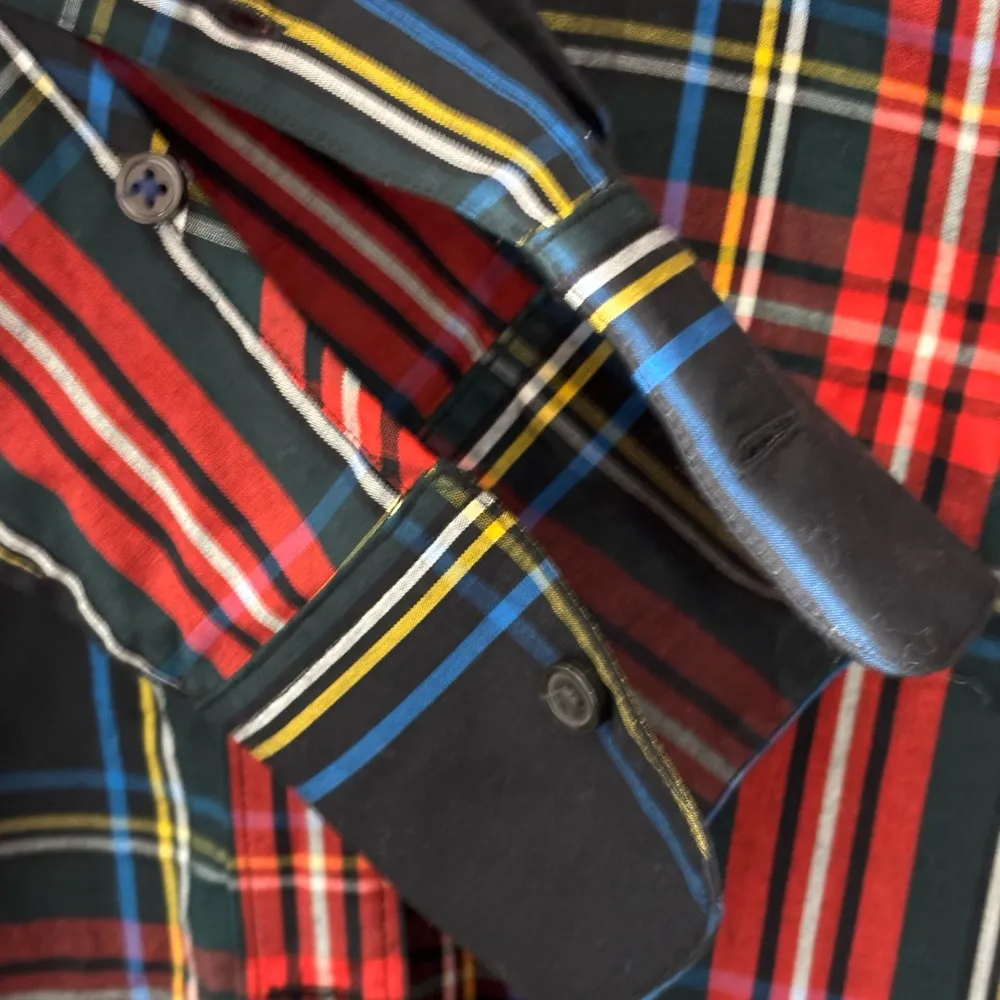 J. Crew Slim-fit stretch cotton poplin shirt in Stewart tartan size 4. Preppy - Image 5