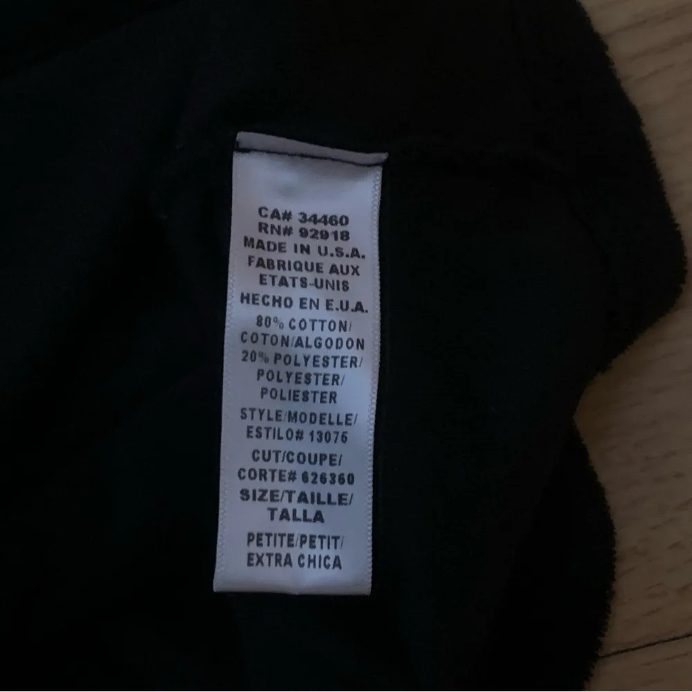 Juicy Couture Pam Gela Terry Cloth Short Sleeve Hoodie Black Women’s Petite - Image 6