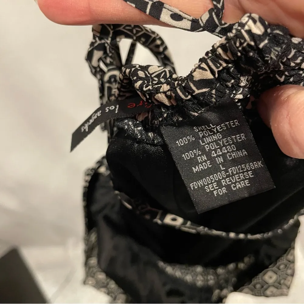 Fire Los Angeles maxi tie strap babydoll dress boho whimsigoth mermaid festival - Image 9