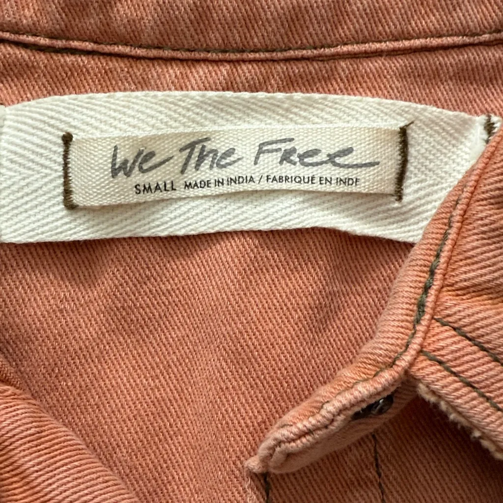 Free People Jacket Puff Sleeves Cotton Poet sz S - Image 2