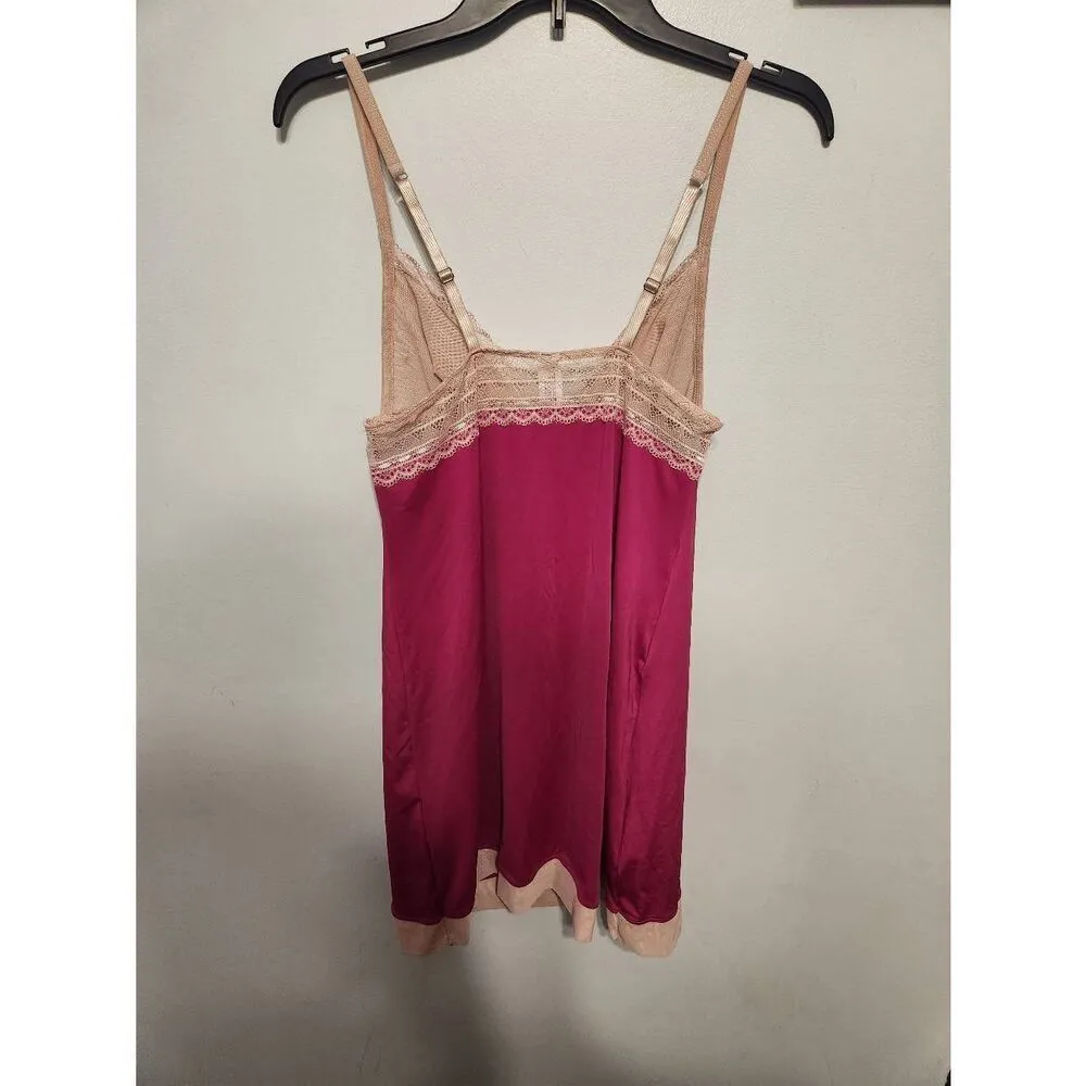 Adore Me Size M Pink  Lace BabyDoll Chemise Slip Nightie - Image 4