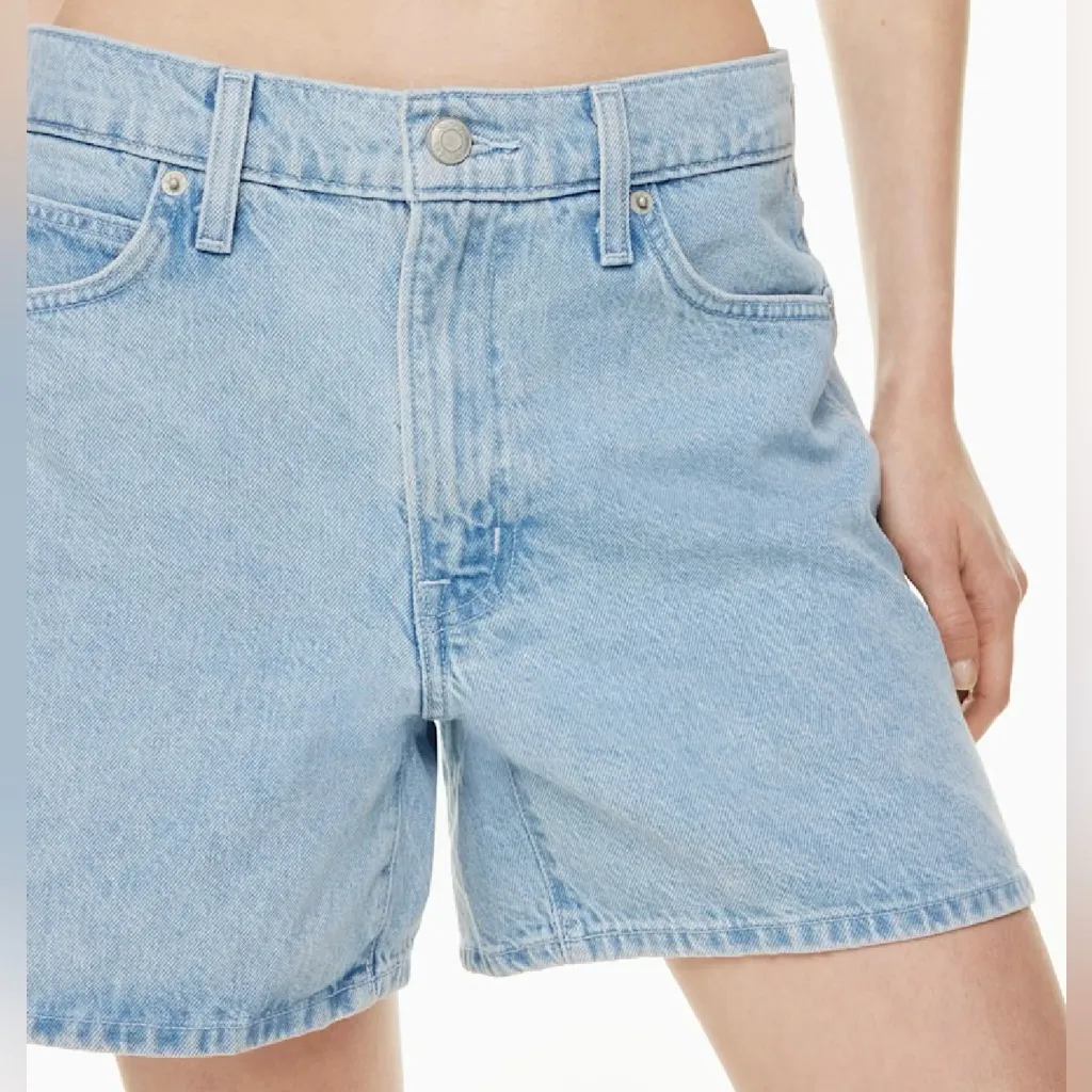 Aritzia Sunday Best Great‎ Mood High-Waisted Mom Jean Denim Shorts Size 27 - Image 5