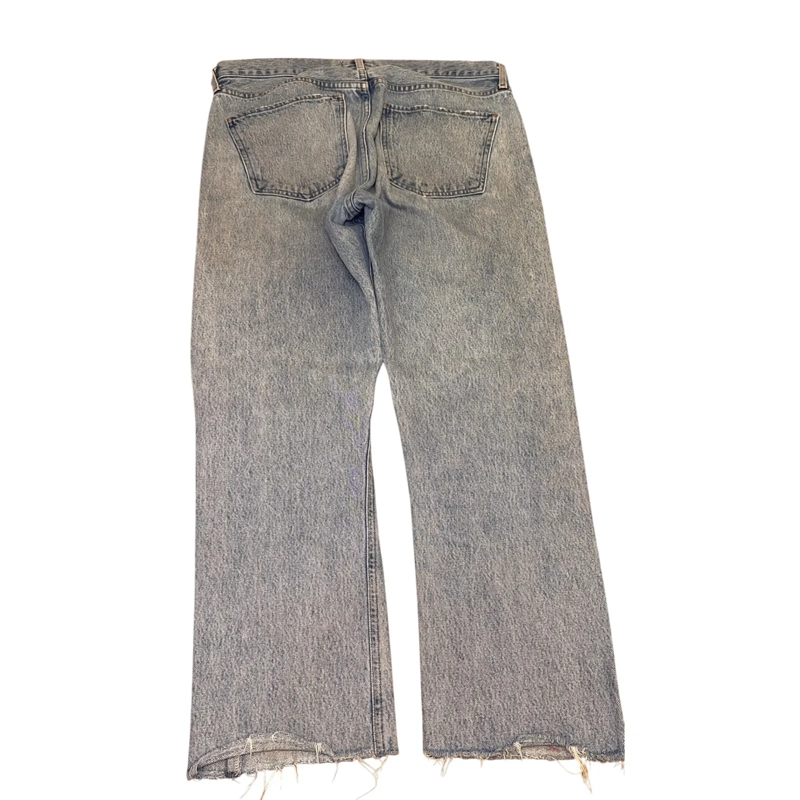 AGOLDE Womens Jeans Size 31 Cherie‎ High Rise Light Wash Straight Leg Distressed - Image 3
