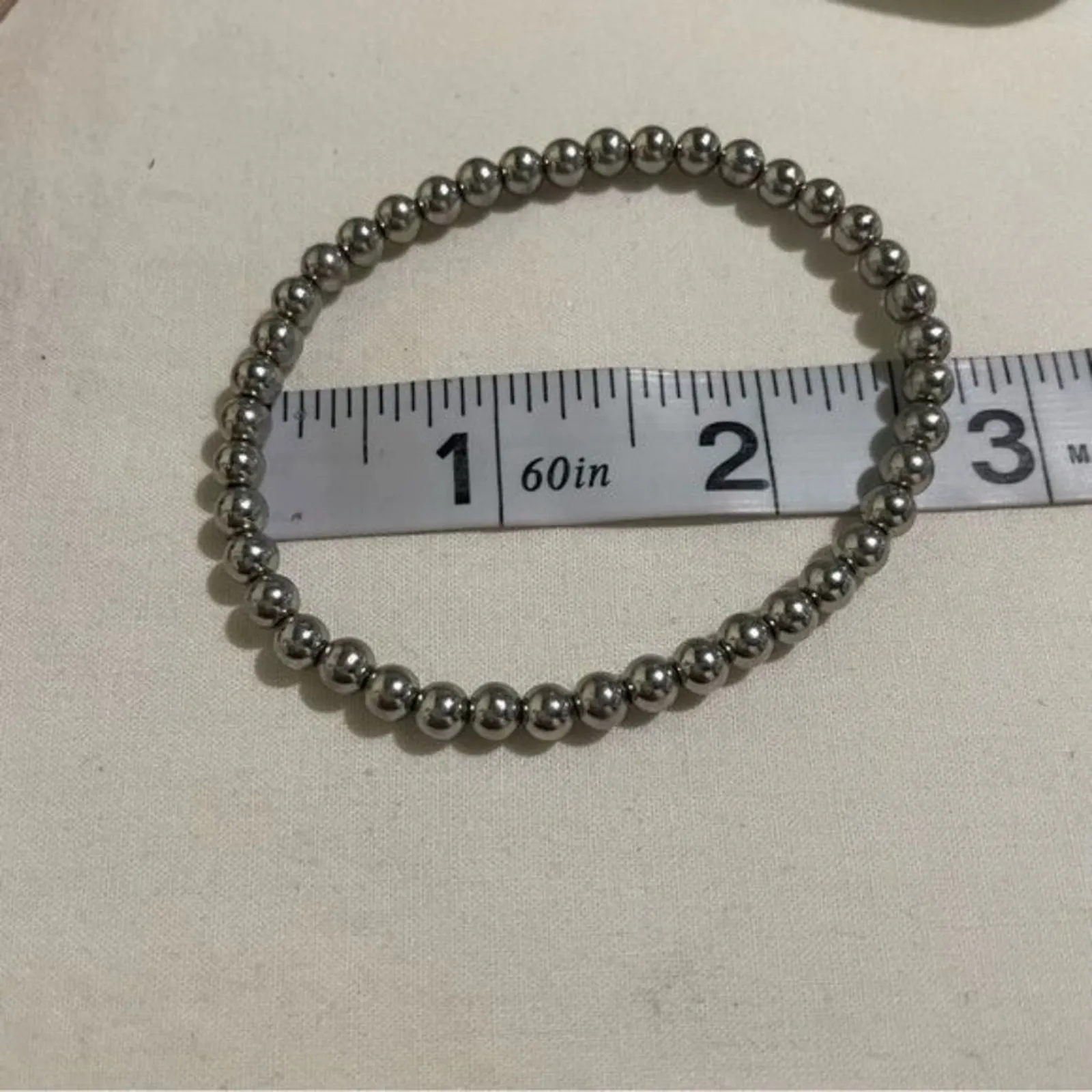 Bohemia Colorful Tassel Charm Stretch Silver-Tone Beaded Bracelet One Size - Image 6