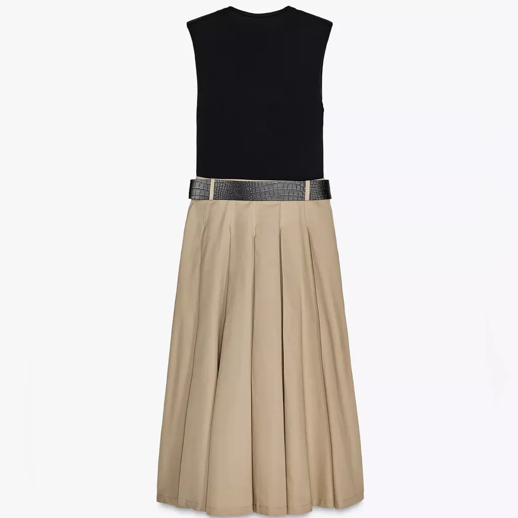 NWT ZARA SHOULDER PAD DRESS SIZE M - Image 7