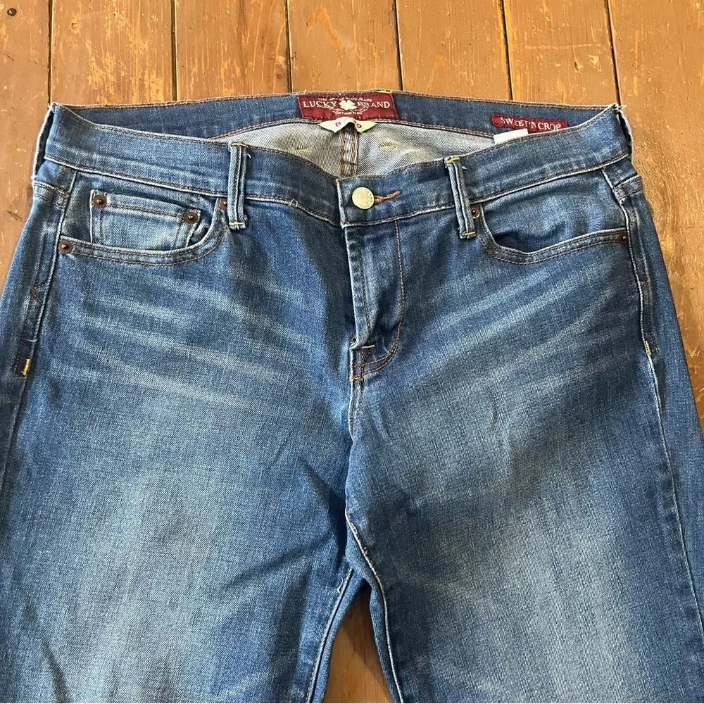 Lucky Brand Womens Jeans Sweet N' Crop Blue Denim - Image 2