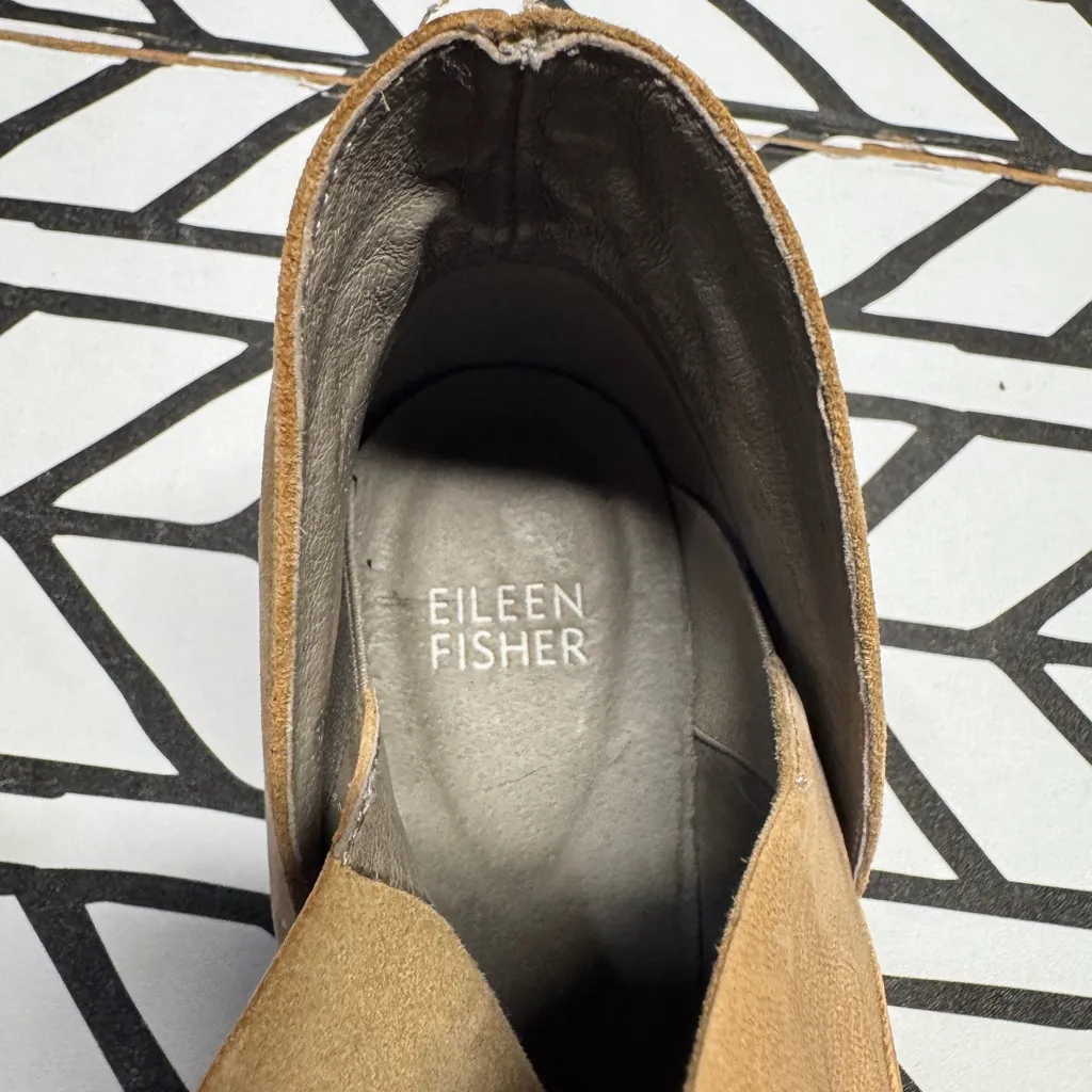 Eileen Fisher Leaf Nubuck Ankle Bootie size 8.5 - Image 5