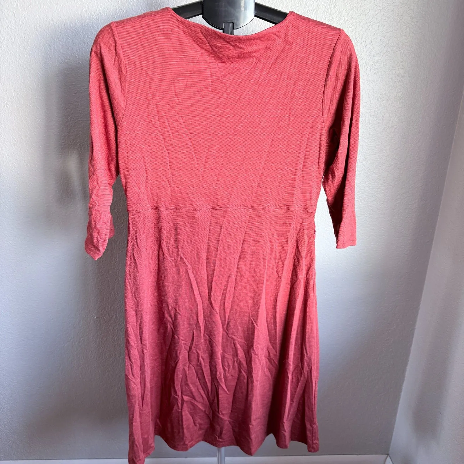 NWT Toad & Co Rosalinda Organic Cotton Dress in Ketchup Jersey Stretch Size M Orange Size M - Image 3