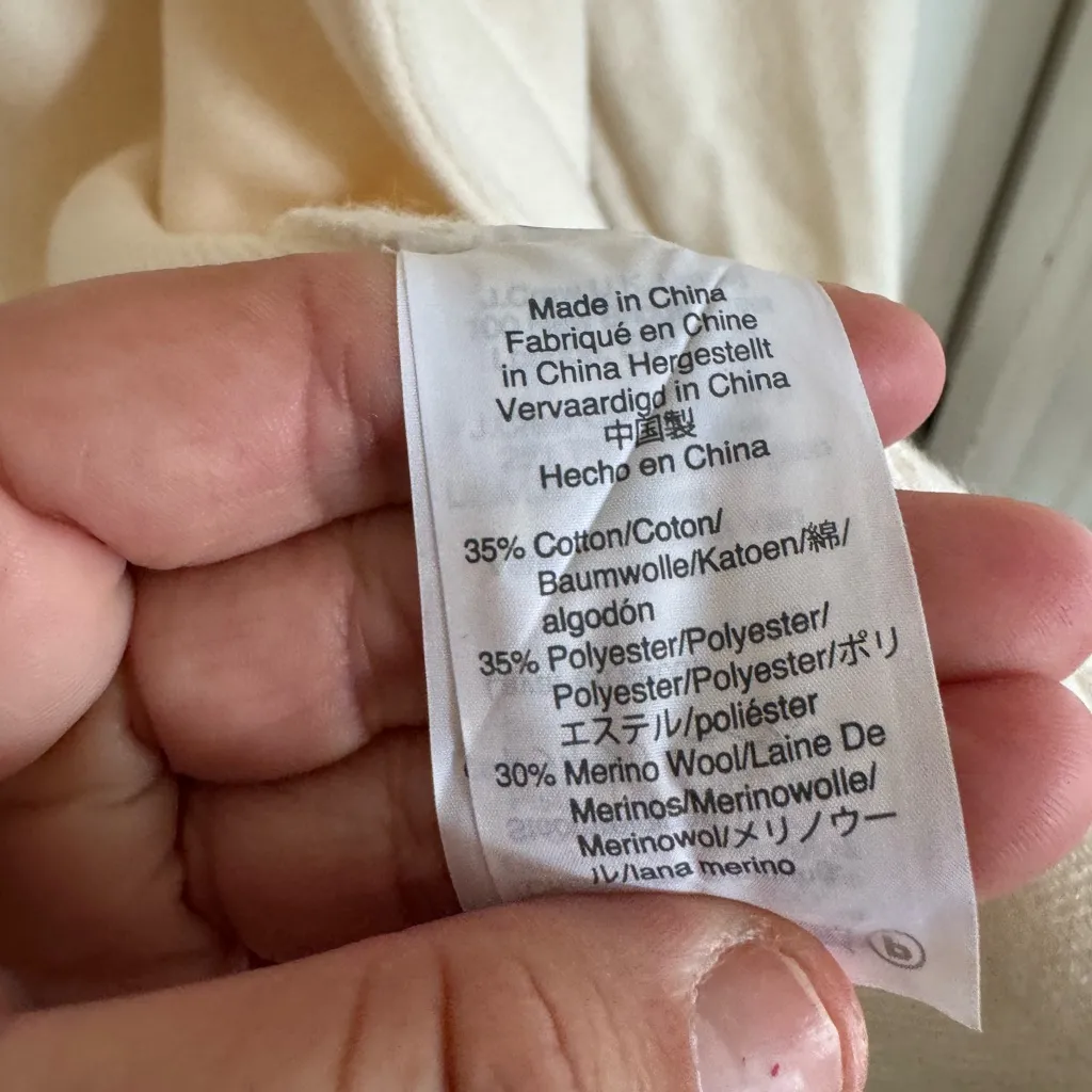 J.Crew ivory Sophie open front sweater blazer size xs - Image 4