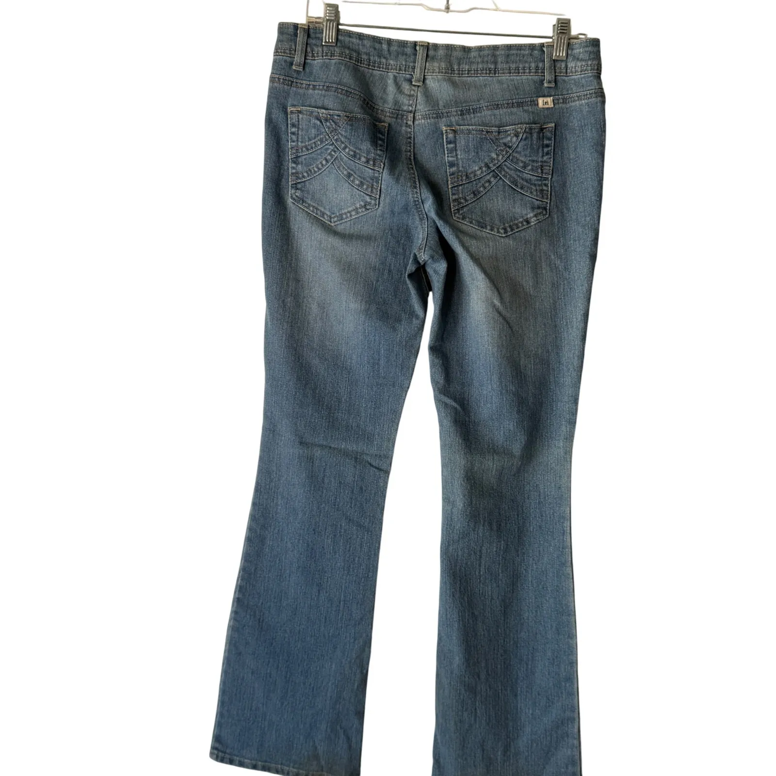 LEI Y2k Ashley Lowrise Bootcut Jeans Medium Wash Denim Women's Size 11 Blue - Image 2