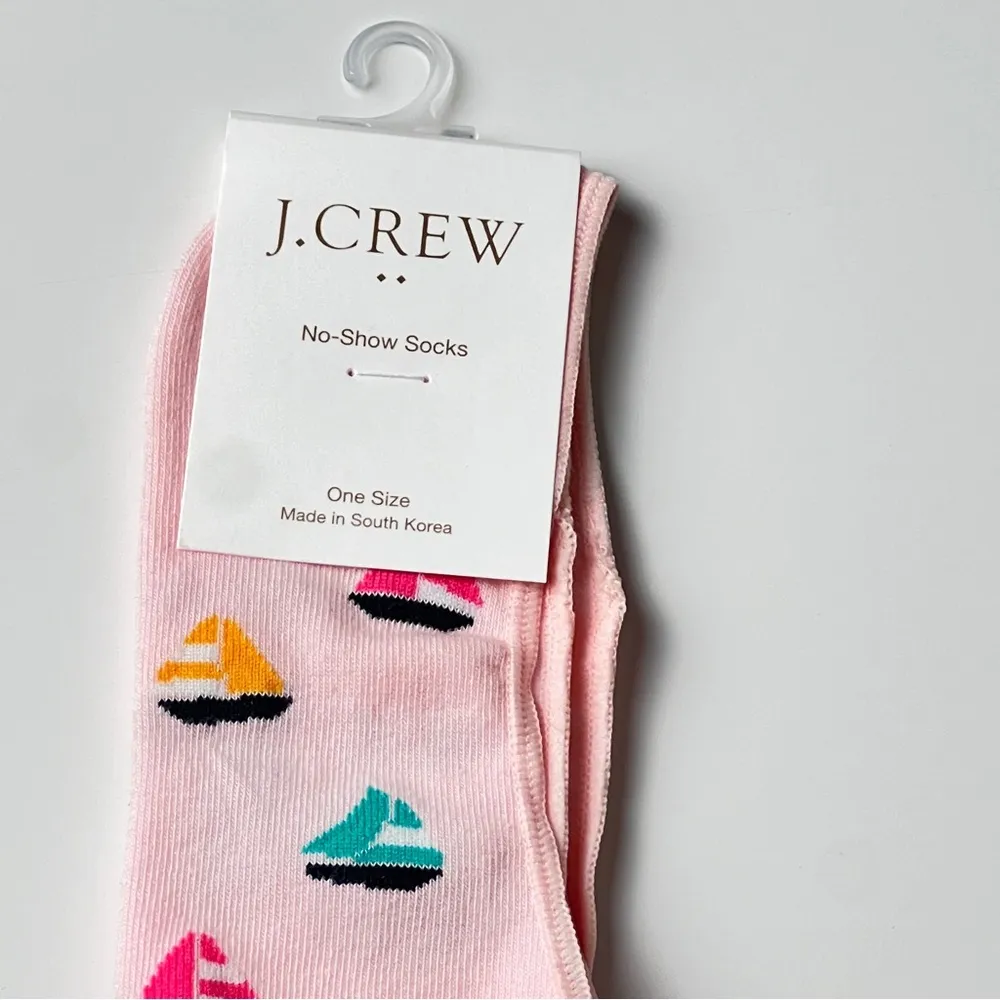 J.Crew Womens No Show  Summer Sailboat  Printed Style Socks  New with tag - Image 6